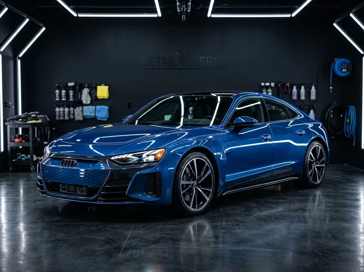 Freshly detailed car in the Canberra detailing bay